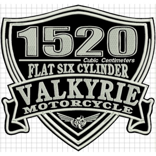 Nášivka Valkyrie šedá